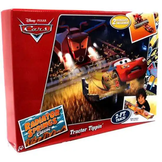 Disney / Pixar Cars Radiator Springs Classic Tractor Tippin' Exclusive Diecast Car Track Set [2012]