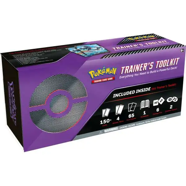 Pokemon 2022 Trainer's Toolkit Box Set [4 Booster Packs, 65 Card Sleeves & More]