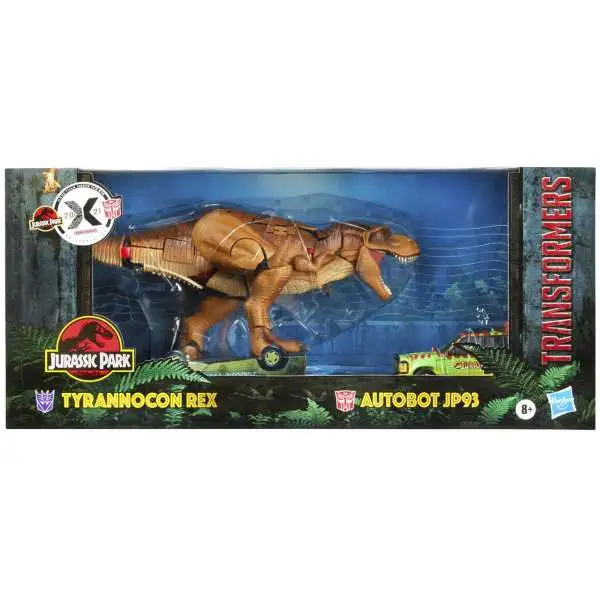 Transformers x Jurassic Park Generations Tyrannocon Rex & Autobot JP93 Action Figure Set