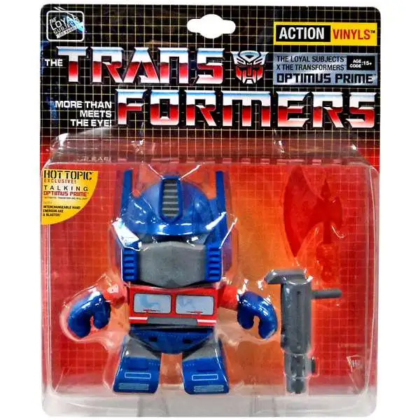 Transformers Action Vinyls Talking Optimus Prime Exclusive 5-Inch 5" Vinyl Figure [Damaged Package]