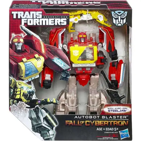 Transformers Generations Fall of Cybertron Autobot Blaster Voyager Action Figure [Damaged Package]