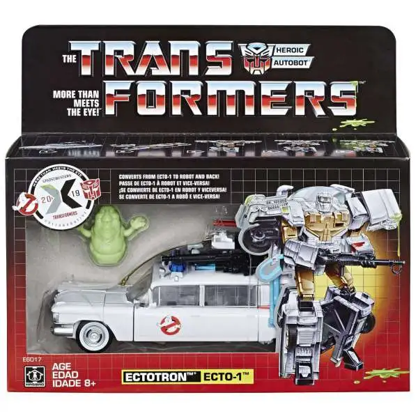 Transformers Ghostbusters Collaborative Mash Up! Ectotron Ecto-1 Exclusive Action Figure [2019 Version]