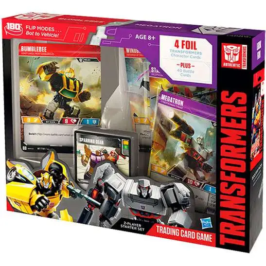 Transformers Trading Card Game Bumblebee vs. Megatron 2-Player Starter Deck Set