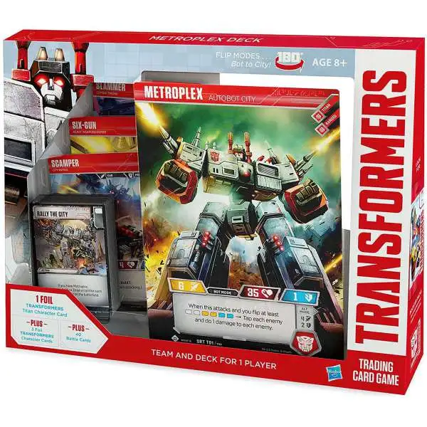 Transformers Trading Card Game Metroplex Autobot City Team & Deck For 1 Player