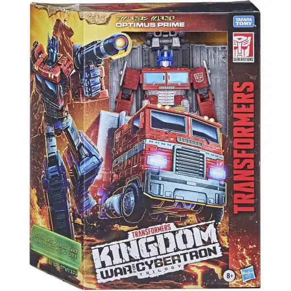 Transformers Generations Kingdom: War for Cybertron Optimus Prime Leader Action Figure