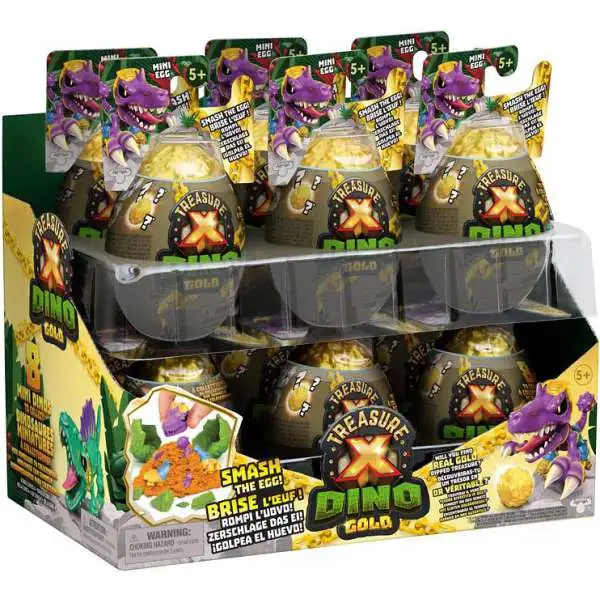 Treasure X Dino Gold Series 4 Mini Egg Myster Box [12 Packs]