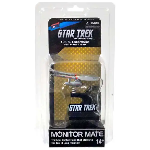 Box 111507 STAR TREK Monitor Mate Mini Bobble Head NCC-1701 USS Enterprise 