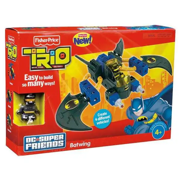 Fisher Price Trio DC Super Friends Batwing Playset