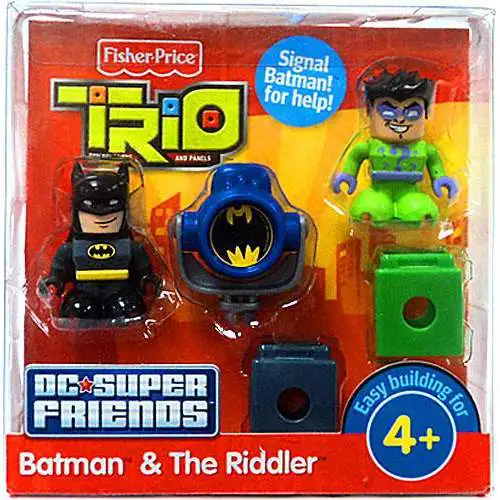 Fisher Price Trio DC Super Friends Batman & The Riddler Minifigure 2-Pack