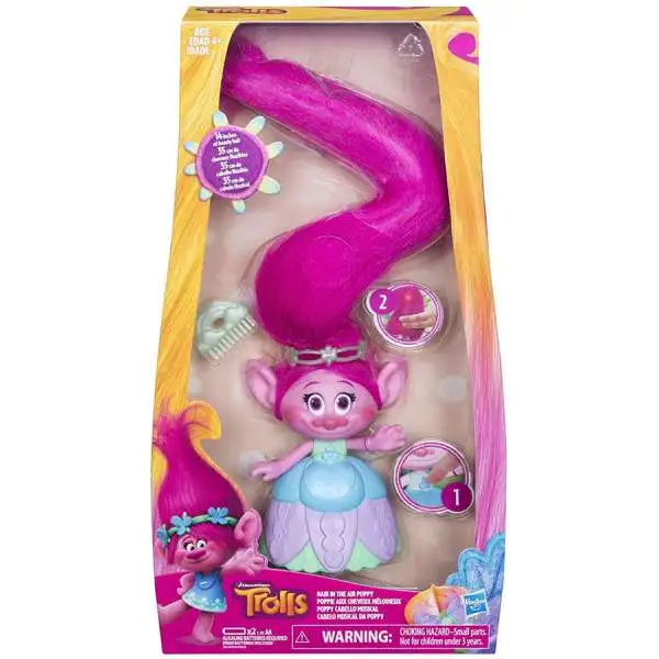 Trolls Hair in the Air Poppy Figure Doll