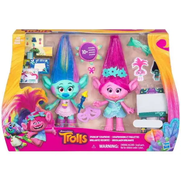 Trolls Sparklin' Scrapbook Exclusive Figure Doll 2-Pack