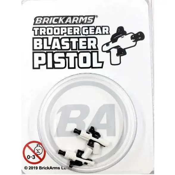 BrickArms Trooper Gear Blaster Pistols (x2) Minifigure Accessory [Overmolded]