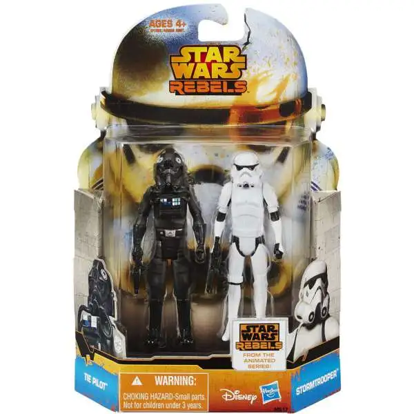 Star Wars Rebels Mission Series Stormtrooper & TIE Pilot Action Figure 2-Pack MS17 [Loose]