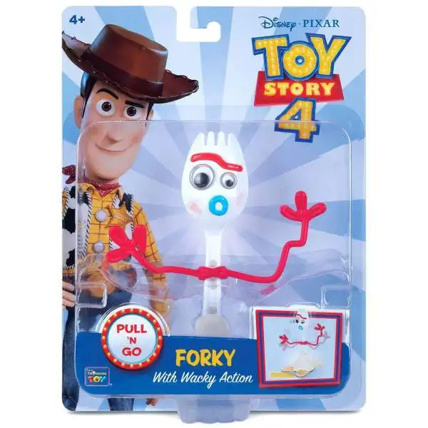 Disney / Pixar Toy Story 4 Pull 'N Go Forky Action Figure [Wacky Action]