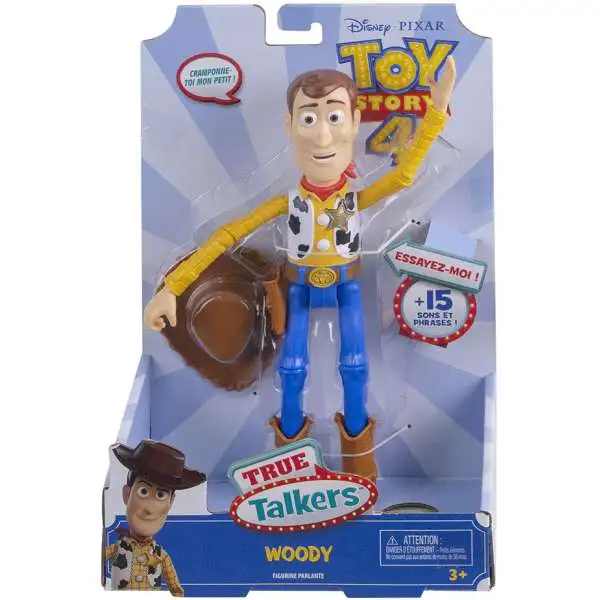 Toy Story 4 True Talkers Woody Action Figure [Original Version, Damaged Package]