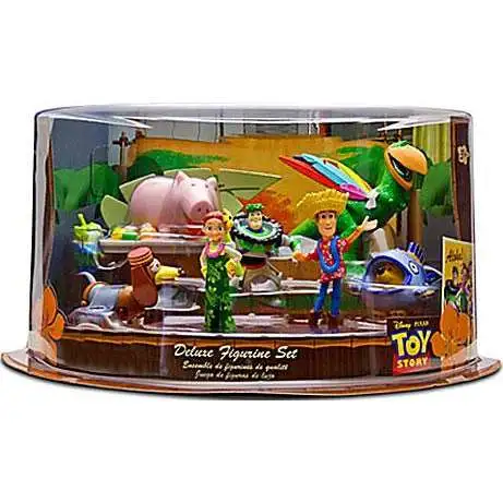Disney Toy Story Hawaiian Vacation Exclusive 9-Piece PVC Figure Deluxe Play Set [Damaged Package]