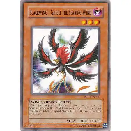 YuGiOh YuGiOh 5D's The Shining Darkness Common Blackwing - Ghibli the Searing Wind TSHD-EN001