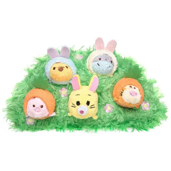 Disney Tsum Tsum Winnie the Pooh and Pals Easter 3.5-Inch Set of 5 Mini Plush