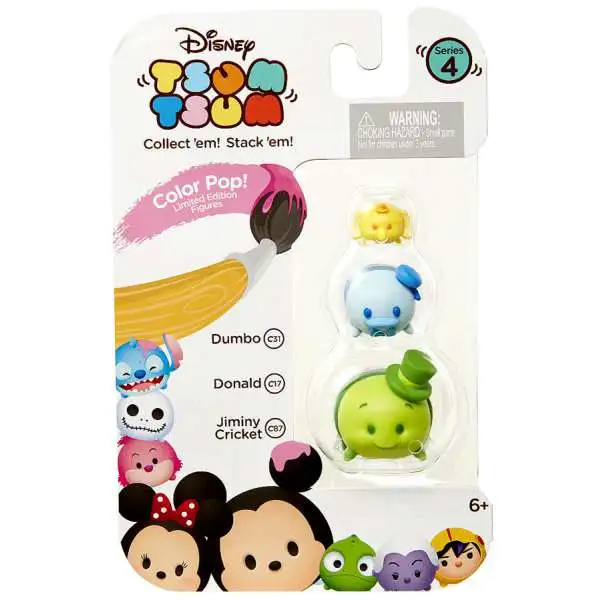Disney Tsum Tsum Series 5 Pastel Parade Piglet Eeyore & Winnie Minifigure 3-Pack 