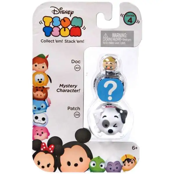 Disney Tsum Tsum Series 4 Doc & Patch 1-Inch Minifigure 3-Pack