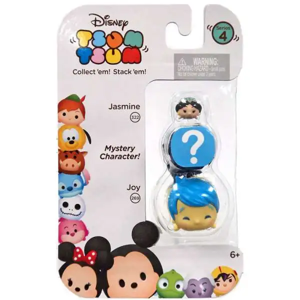 Disney Tsum Tsum Series 4 Jasmine & Joy 1-Inch Minifigure 3-Pack
