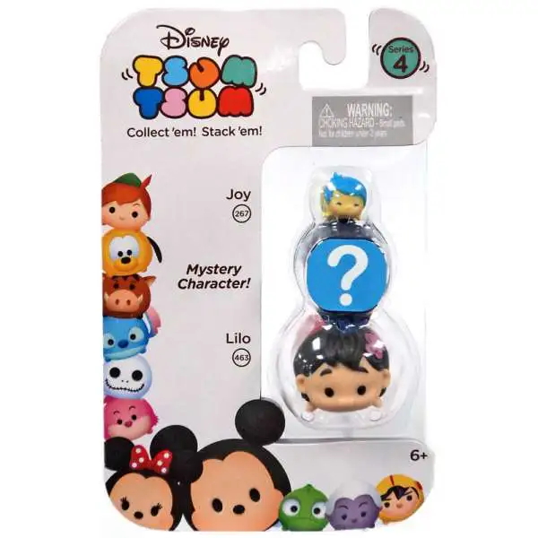 Disney Tsum Tsum Series 4 Joy & Lilo 1-Inch Minifigure 3-Pack