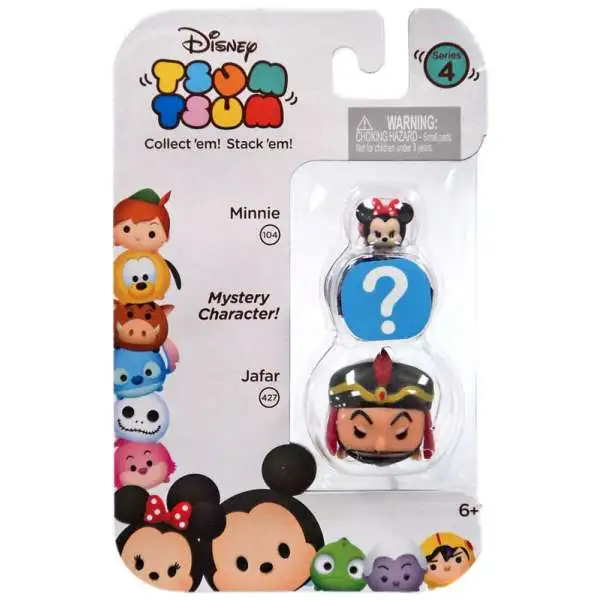 Disney Tsum Tsum Series 4 Minnie & Jafar 1-Inch Minifigure 3-Pack
