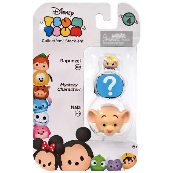 Disney Tsum Tsum Series 4 Rapunzel & Nala 1-Inch Minifigure 3-Pack