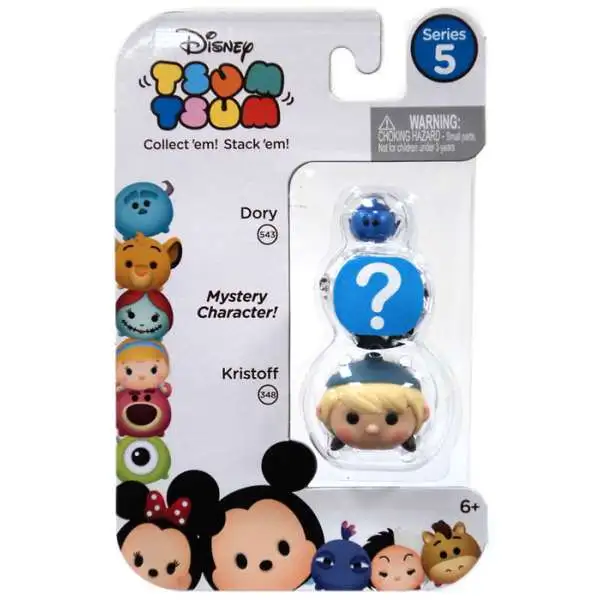 Disney Tsum Tsum Series 5 Dory & Kristoff 1-Inch Minifigure 3-Pack #543 & 348