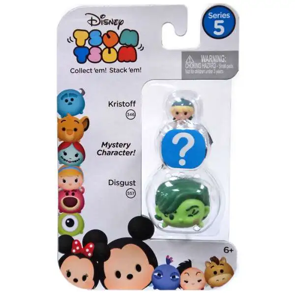 Disney Tsum Tsum Series 5 Kristoff & Disgust 1-Inch Minifigure 3-Pack #346 & 557