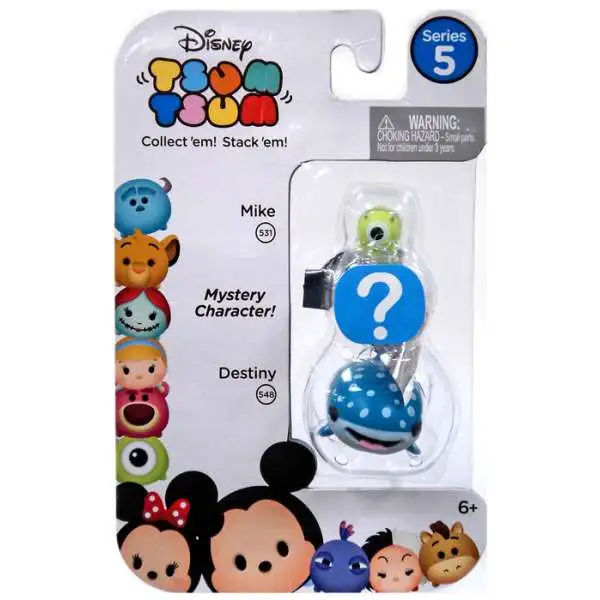 Disney Tsum Tsum Series 5 Mike & Destiny 1-Inch Minifigure 3-Pack #531 & 548