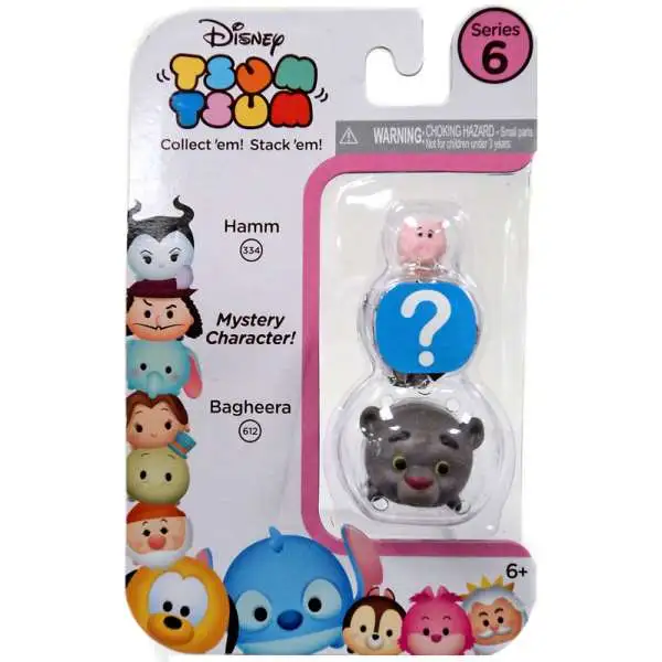 Disney Tsum Tsum Series 6 Hamm & Bagheera 1-Inch Minifigure 3-Pack #334 & 612