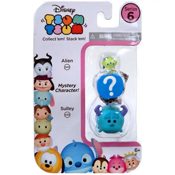 Disney Tsum Tsum Series 6 Alien & Sulley 1-Inch Minifigure 3-Pack #240 & 530