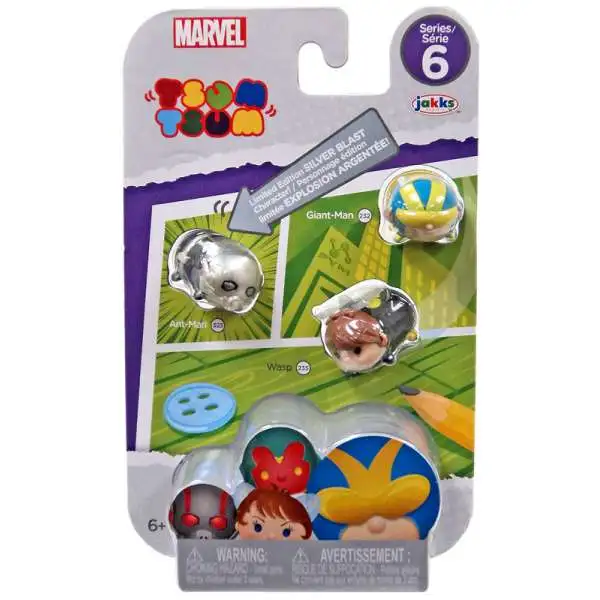 Marvel Tsum Tsum Series 6 Ant-Man, Wasp & Giant-Man 1-Inch Minifigure 3-Pack #523, 235 & 232