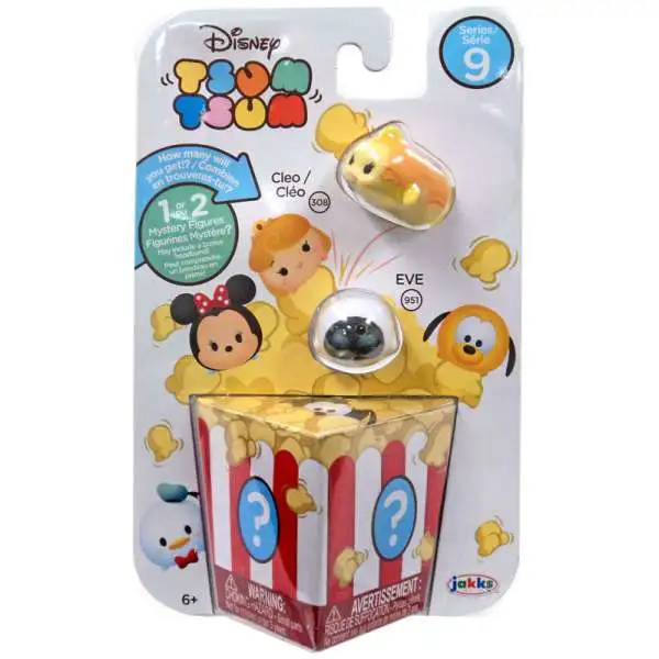 Disney Tsum Tsum Series 9 Cleo & EVE 1-Inch Minifigure 3-Pack #308 & 951