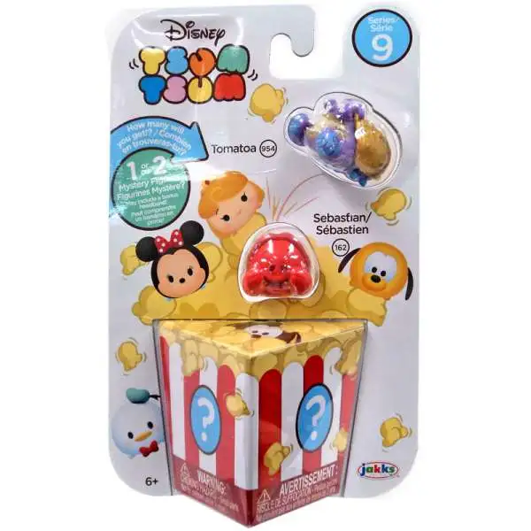 Disney Tsum Tsum Series 9 Tomatoa & Sebastian 1-Inch Minifigure 3-Pack