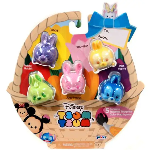 Disney Easter Tsparkle Tsurprise Color Pop Exclusive 1-Inch Minifigure 5-Pack