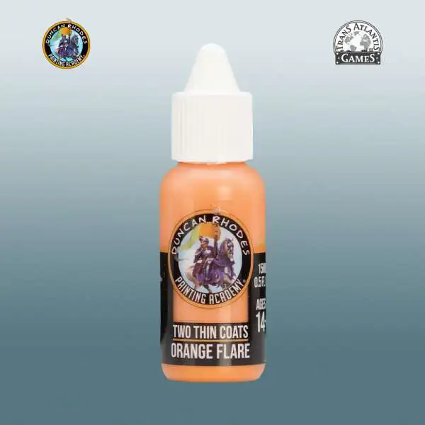 Duncan Rhodes Painting Academy Two Thin Coats Orange Flare 15ml Paint