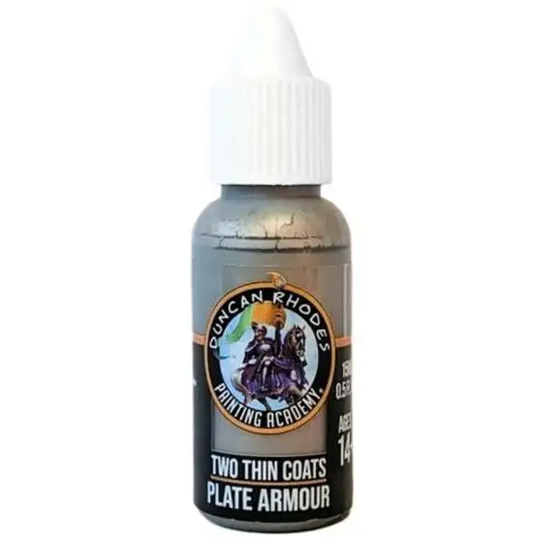 Duncan Rhodes Painting Academy Two Thin Coats Plate Armour 15ml Paint