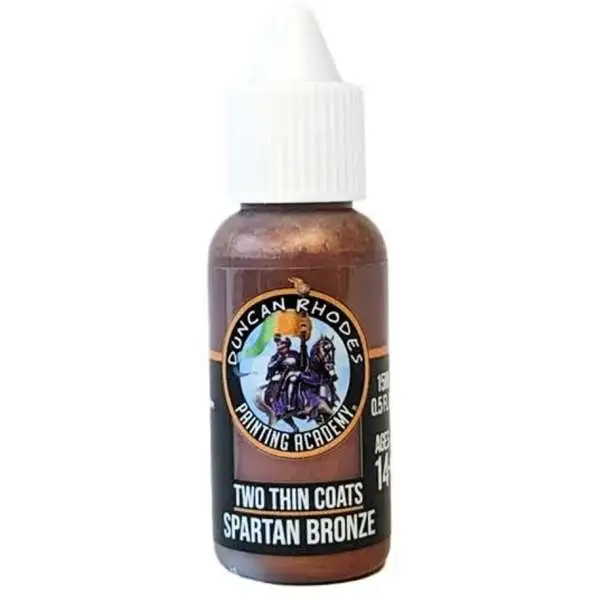 Duncan Rhodes Painting Academy Two Thin Coats Spartan Bronze 15ml Paint
