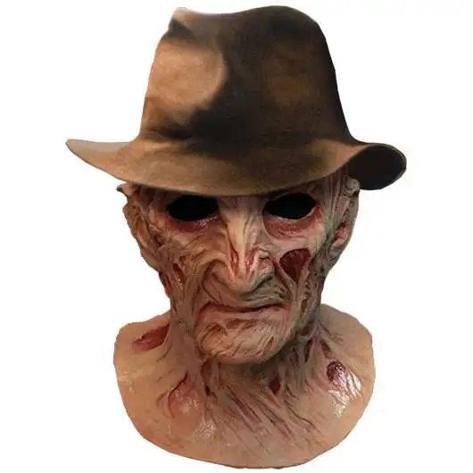A Nightmare on Elm Street 4: The Dream Master Freddy Krueger Deluxe Mask Prop Replica [Includes Fedora Hat]