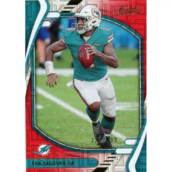 Chronicles 2021 Panini Absolute 327/499 Red Squares Tua Tagovailoa #79