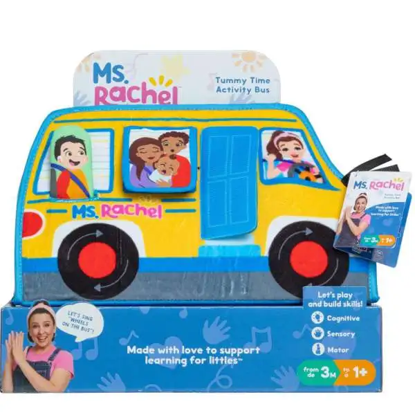 Ms. Rachel Tummy Time Activity Bus Toy