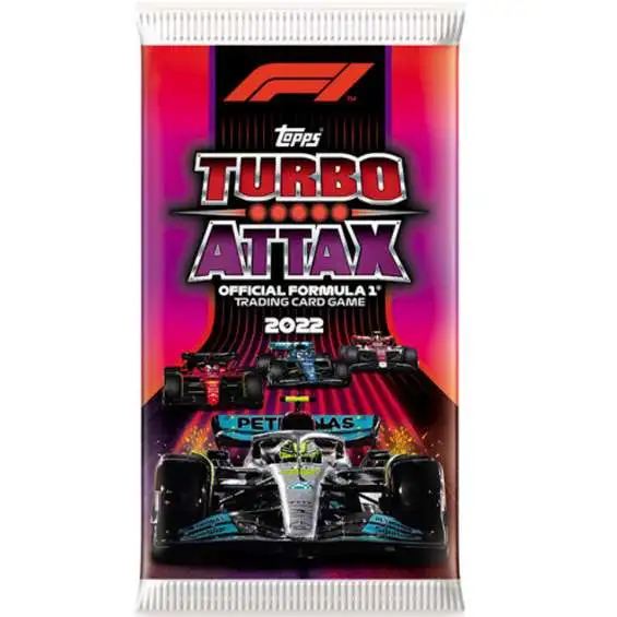 Formula 1 Turbo Attax 2022 Racing Trading Card RETAIL Pack [10 Cards]