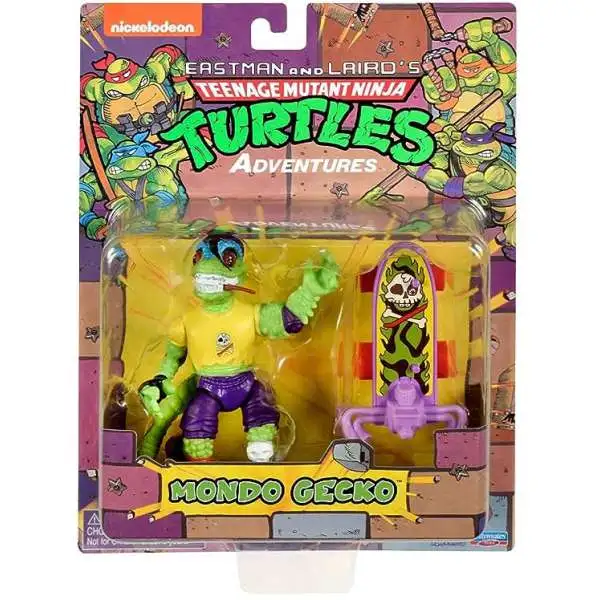 Figurine TMNT Mondo Gecko – Tortues Ninja Playmates – Skateboard