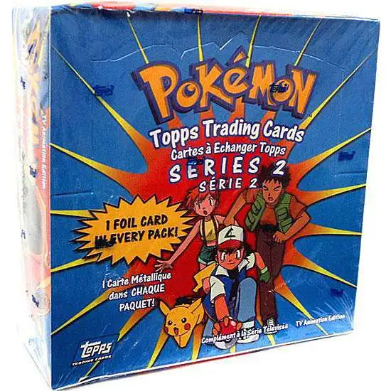 Pokemon Topps Co. TV Animation Series 2 Trading Card Box [36 Packs]