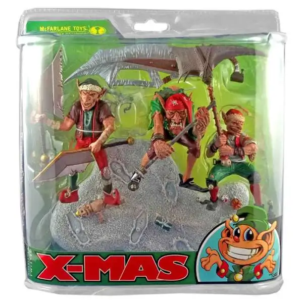 McFarlane Toys Monsters X-Mas Santa's Little Helpers Action Figure Set