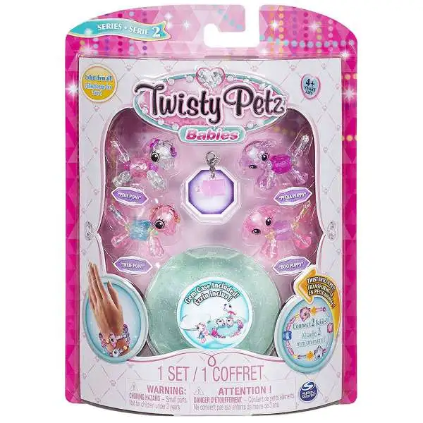 Twisty Petz Babies Series 2 Pixie Pony, Dixie Pony, Boo Puppy & Peeka Puppy 4-Pack