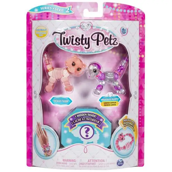Twisty Petz Series 2 Tickles Tiger, Pixiedust Puppy & Surprise 3-Pack