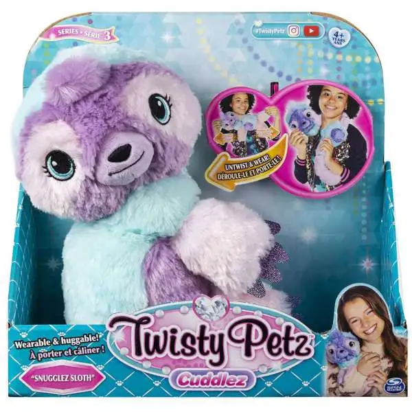 Twisty Petz Cuddlez Series 3 Snugglez Sloth Plush